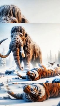 Mammoth vs Animals vs Dinosaurs (T.Rex, Tiger, Lion) #animals #papular #raithujanani