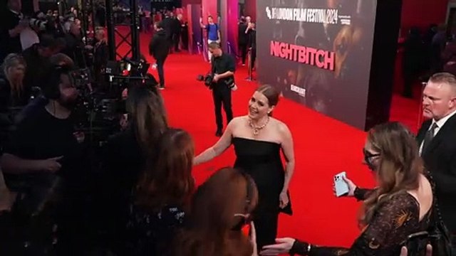 Amy Adams gives parenting advice at the Nightbitch London premiere