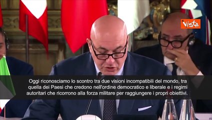 G7, Crosetto: Assistiamo a scontro tra due visioni incompatibili su ordine globale