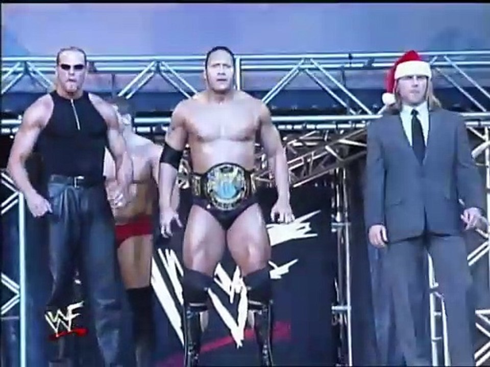 86 Triple H & X Pac vs Test & The Rock - RAW 21 December 1998