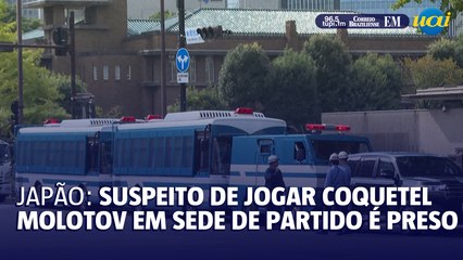 Japão: suspeito de jogar coquetéis molotov em sede de partido é preso
