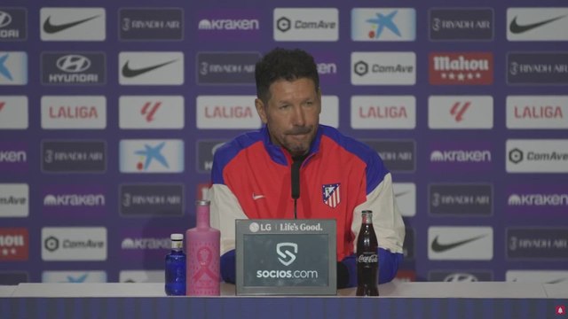 Simeone valora la reducción de la sanción a la afición del Atlético de Madrid