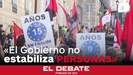 Una protesta en Madrid pide atajar la temporalidad en el empleo público