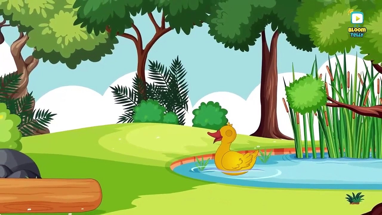 5 little Ducks poem l kids English rhymes