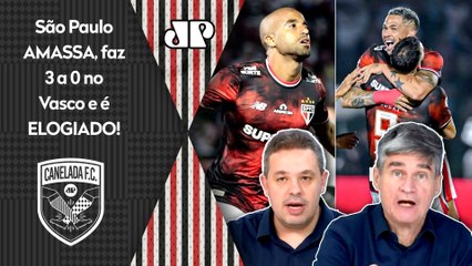 "Hoje FOI UM RESGATE do São Paulo, cara! E o Lucas Moura..." 3 a 0 sobre o Vasco é ELOGIADO!