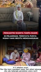 Pengantin Wanita Tanpa Suami di Pelaminan, Ternyata Punya Kisah yang Begitu Mengharukan