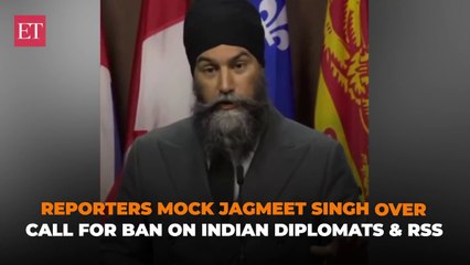 'That's not how it works...' Canadian reporters mock laugh at, JagmeetSingh over sanction India's demand