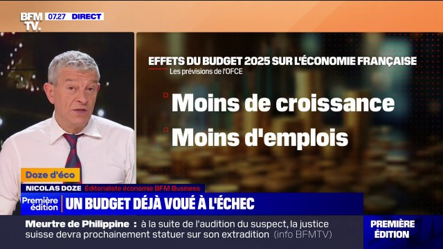 Moins de croissance, moins d'emplois: les prévisions de l'OFCE sur les effets du budget 2025