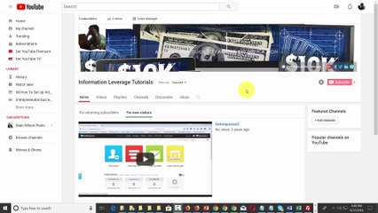 9 - Create a Subscribe Link - Captivate With YouTube Live Advanced Edition