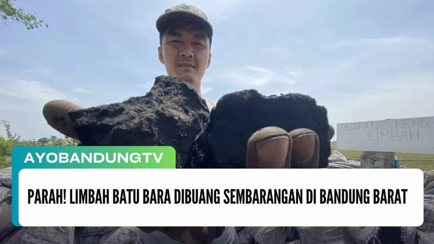 Parah! Limbah Batu Bara Dibuang Sembarangan di Bandung Barat