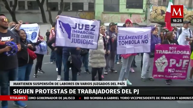 Juzgados y Tribunales Federales declaran días inhábiles esta semana ante protestas de trabajadores