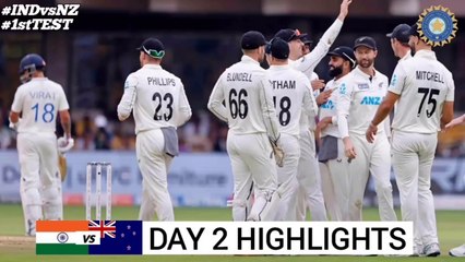 India vs New Zealand 1st Test Day 2 Highlights 2024 #indvsnz #nzvsind #1sttest2024 India vs New Zealand 1st Test Cricket Match Day 2 Full Highlights Cricket Live Highlights 16/10/2024  highlights of todays cricket match  todays match highlights test match