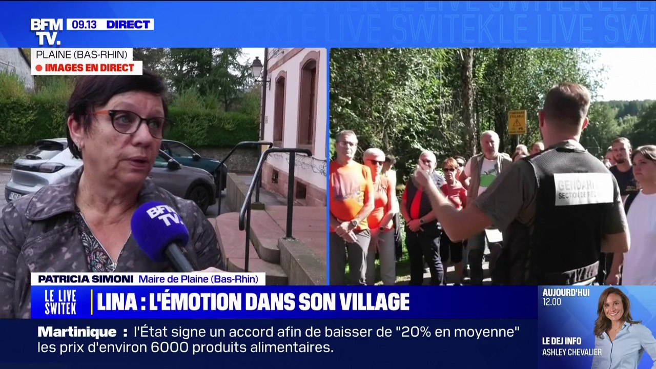 "On avait encore un petit espoir de la retrouver vivante": la maire de Plaine évoque la mort de Lina