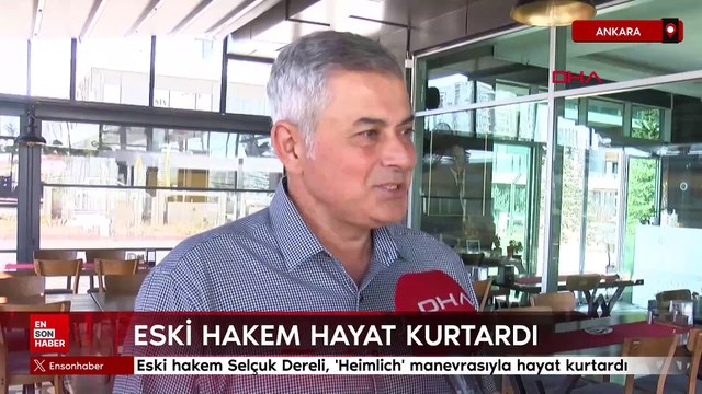 Eski hakem Selçuk Dereli, 'Heimlich' manevrasıyla hayat kurtardı