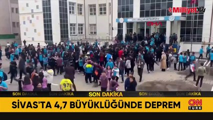 Sivas'ta 4.7 büyüklüğünde deprem