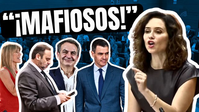 “¡SOIS MAFIOSOS!” AYUSO saca TODOS los ESCÁNDALOS del PSOE: ¡ÁBALOS, BEGOÑA, hasta ZAPATERO!
