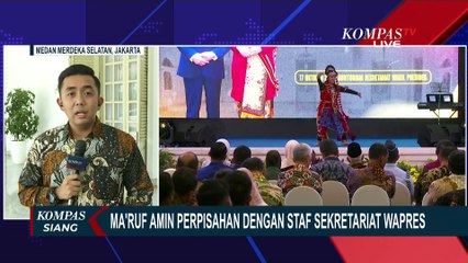 Penuh Senyum dan Tawa, Ma'ruf Amin Perpisahan dengan Staf Sekretariat Wakil Presiden