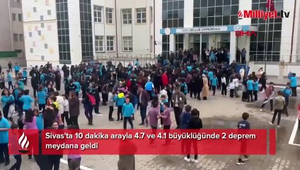 Sivas'ta 4.7 ve 4.1 büyüklüğünde 2 deprem