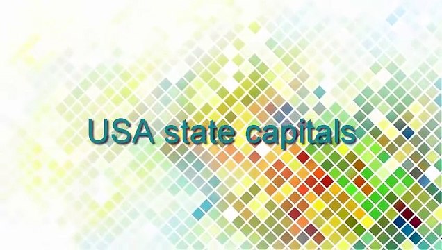 50 States and Capitals of the United States of America | Learn geographic regions of the USA map