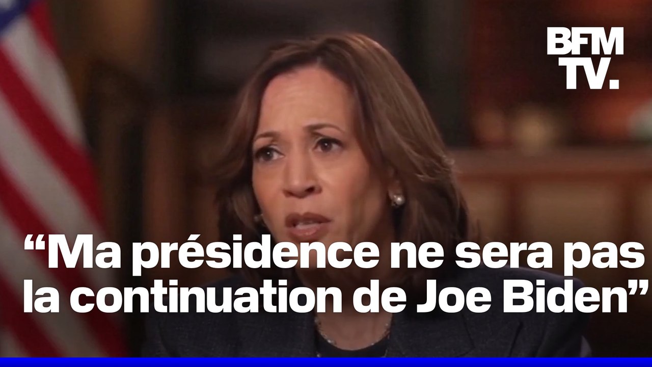 Kamala Harris promet une présidence différente de celle de Joe Biden