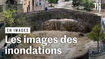 Les images des inondations après des « précipitations exceptionnelles » en Ardèche