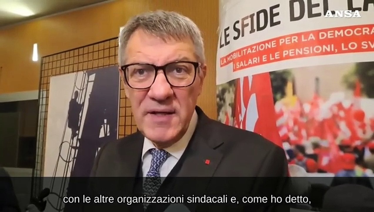 Manovra, Landini: "La Cgil e' pronta a uno sciopero generale"