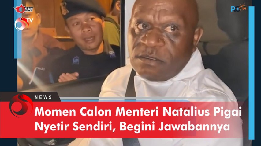 Momen Calon Menteri Natalius Pigai Nyetir Sendiri, Begini Jawabannya