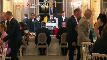 No Comment: Empfang des belgischen Königs im Élysée-Palast