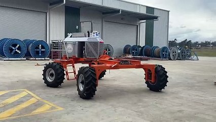 SwarmFarm robot being tested at Toowoomba factory