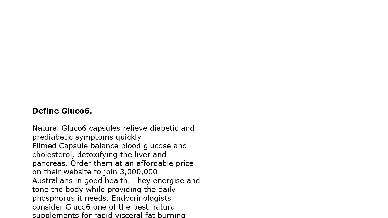 Gluco6 Reviews: Blood Sugar Capsule Customer reviews and Complaints