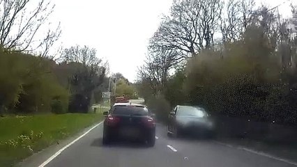 Shocking footage shows cyclist being hit by car that mounted pavement