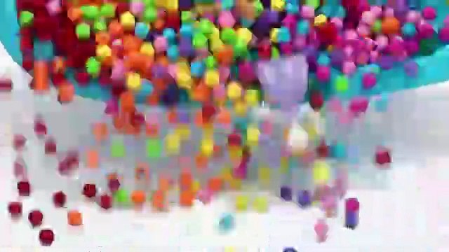Satisfying kids video| mixing candy making rainbow bath tub