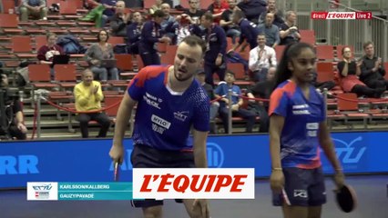 victoire en quarts pour la paire Gauzy/Pavade - Tennis de table - Championnats d'Europe