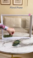 DIY Floral Frame via: @decor_with_sandy