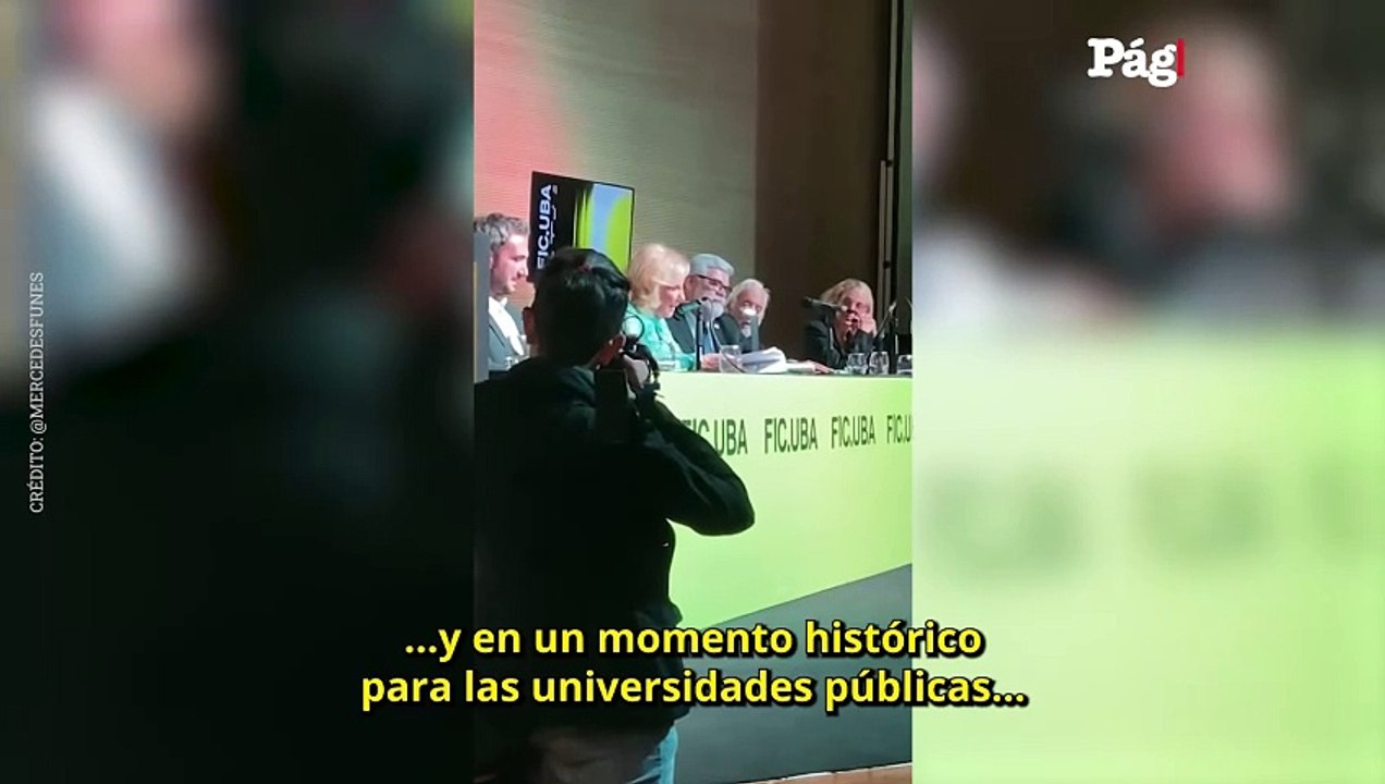 Mirtha Legrand respaldó a las universidades públicas en el FIC.UBA