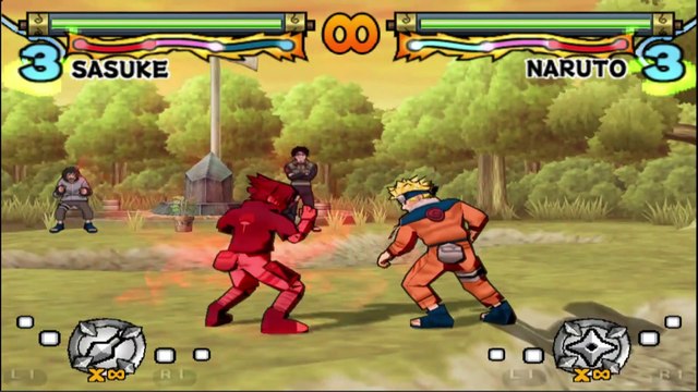 Poderes ESPECIALES de SASUKE UCHIHA - Naruto Ultimate ninja - 2003 - PS2