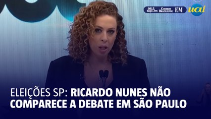 Jornalista alfineta Nunes, que faltou debate: 'Não encontrou um horário'