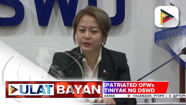Tulong para sa repatriated OFWs mula sa Lebanon, tiniyak ng DSWD