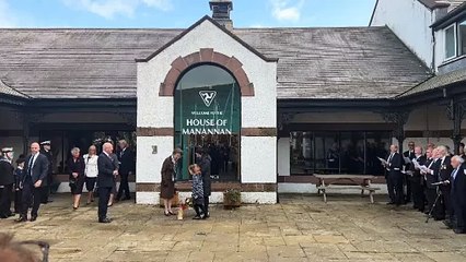 Princess Anne given a rousing send-off at House of Manannan