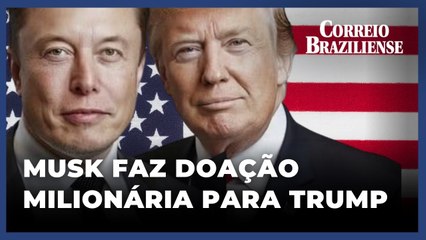 Elon Musk doa US$75 milhões para campanha de Trump