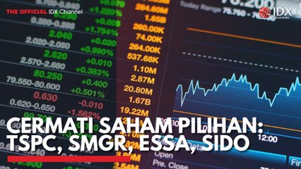 Cermati Saham Pilihan: TSPC, SMGR, ESSA, SIDO