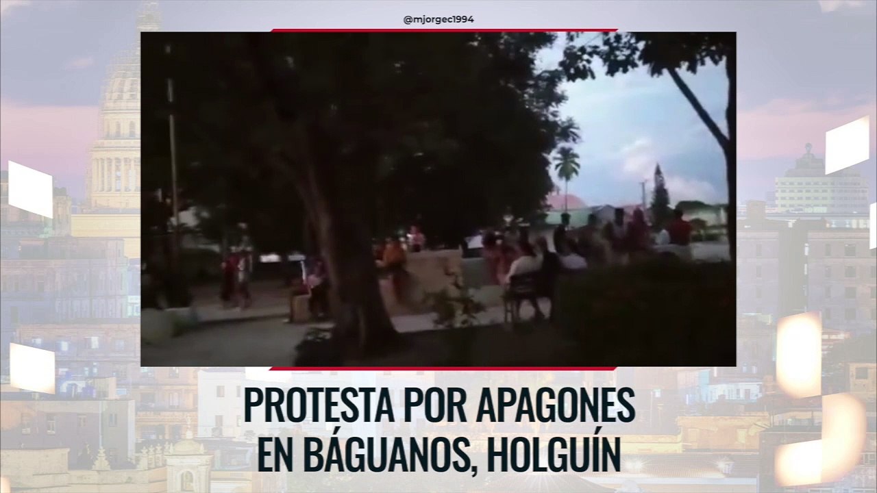 Protesta por apagones en Báguanos, Holguín
