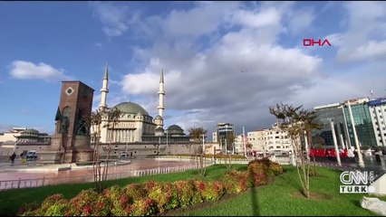 İstanbul'da gökkuşağı manzarası...