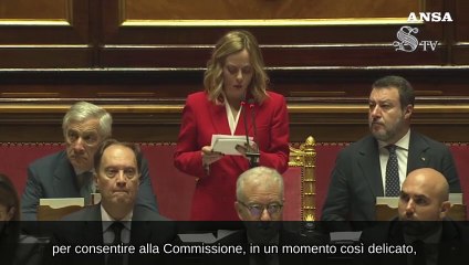 Meloni, "spero ok a Fitto senza distinguo e tentennamenti"