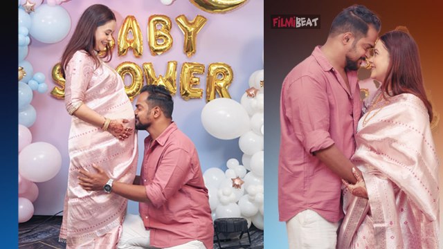Devoleena Bhattacharjee Baby shower: Devoleena ने पति Shanawaz Shaikh संग flaunt किया बेबी बंप