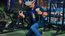 Watch a boy’s funny reactions as he struggles to master a VR game