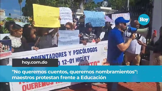 No queremos cuentos, queremos nombramientos maestros protestan frente a Educación