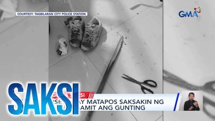 Nurse, patay matapos saksakin ng pasyente gamit ang gunting | Saksi