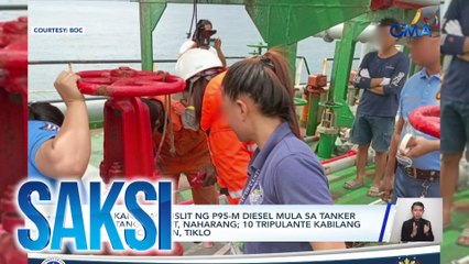 Tangkang pagpuslit ng P95-M diesel mula sa tanker sa Batangas Port, naharang; 10 tripulante kabilang ang 2 Indonesian, tiklo | Saksi