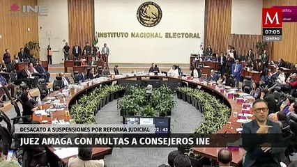 Juez amenaza a consejeros del INE con multas de 50 mil pesos por no sesionar